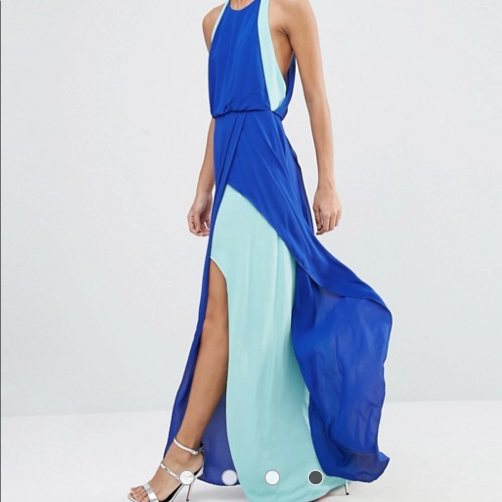BCBGMaxAzria slit maxi dress, like new